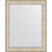 Зеркало Evoform Exclusive-G 125х100 BY 4383 с гравировкой в багетной раме - Виньетка серебро 109 мм стекло