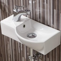 Раковина WeltWasser Aisbach 7940 GL-WT L 40 10000008686 Белая глянцевая фаянс подвесная