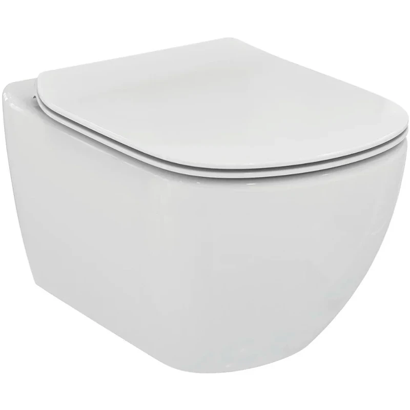 Комплект унитаза с инсталляцией Ideal Standard Tesi Aqua Blade TT00002/459AW с сиденьем Микролифт и Белой матовой клавишей смыва фарфор подвесной