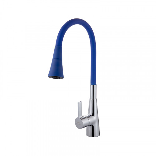 Смеситель для кухни Fashun A4153+B11 цвет Хром Синий