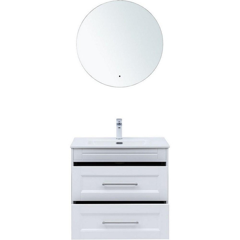 Тумба под раковину Aquanet Бостон New 70 339599 подвесная Белый сатин