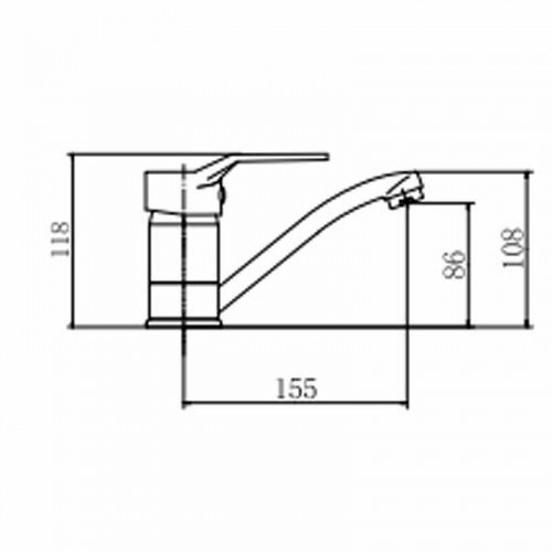 Смеситель для кухни Fashun A4563 цвет Хром