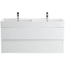 Тумба с раковиной Cezares Molveno 46 120 MOLVENO 46-120-2C-SO-2-BG+120 CZR-8070-120-2 подвесная Bianco Ghiaccio