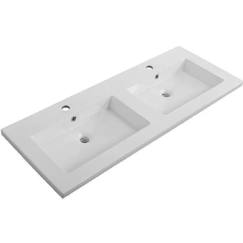 Тумба с раковиной Cezares Molveno 46 120 MOLVENO 46-120-2C-SO-2-BG+120 CZR-8070-120-2 подвесная Bianco Ghiaccio