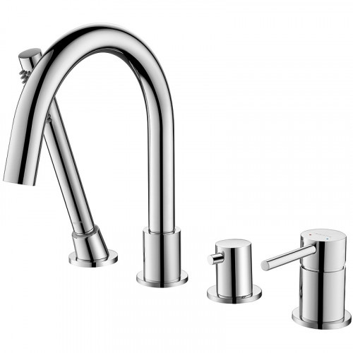 Смеситель на борт ванны Aquatek Европа AQ1348CR Хром латунь