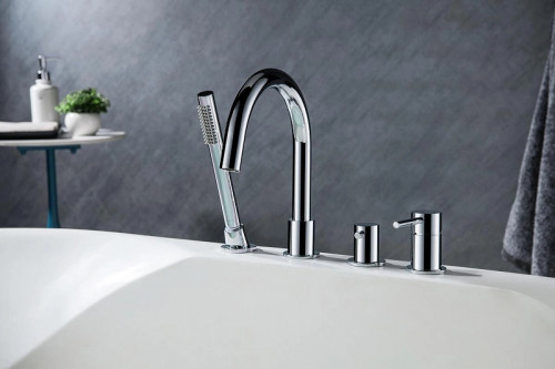 Смеситель на борт ванны Aquatek Европа AQ1348CR Хром латунь