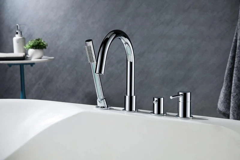 Смеситель на борт ванны Aquatek Европа AQ1348CR Хром латунь