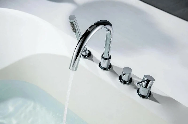 Смеситель на борт ванны Aquatek Европа AQ1348CR Хром латунь