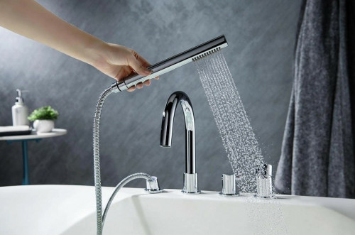 Смеситель на борт ванны Aquatek Европа AQ1348CR Хром латунь