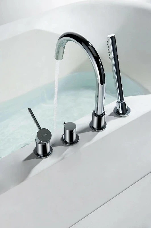 Смеситель на борт ванны Aquatek Европа AQ1348CR Хром латунь