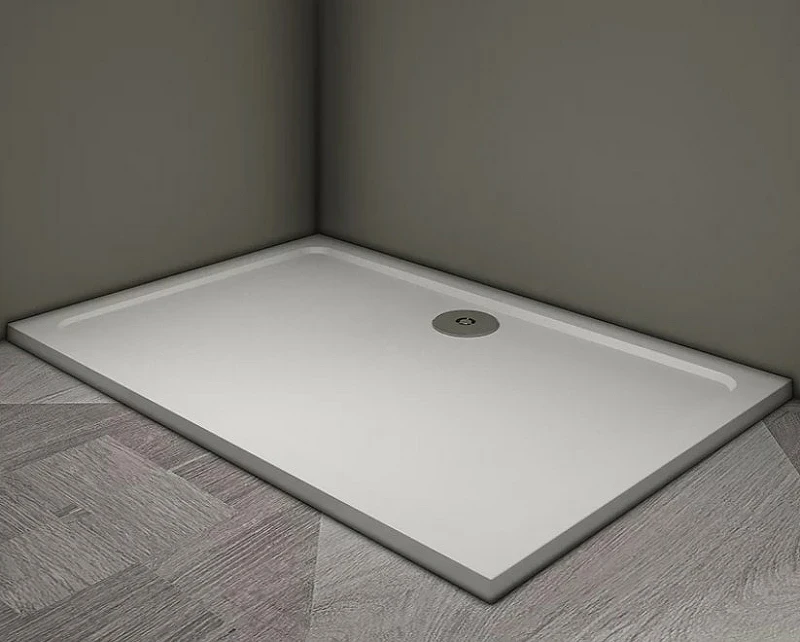 Душевой поддон из искусственного камня Veconi Tezeo 120x80 TZ09-12080PR-01-19C3 Белый