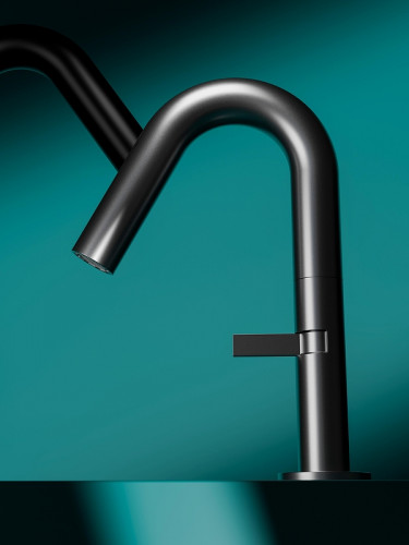 Смеситель для раковины Knotlor Elixir SS-30/GM цвет Вороненая сталь