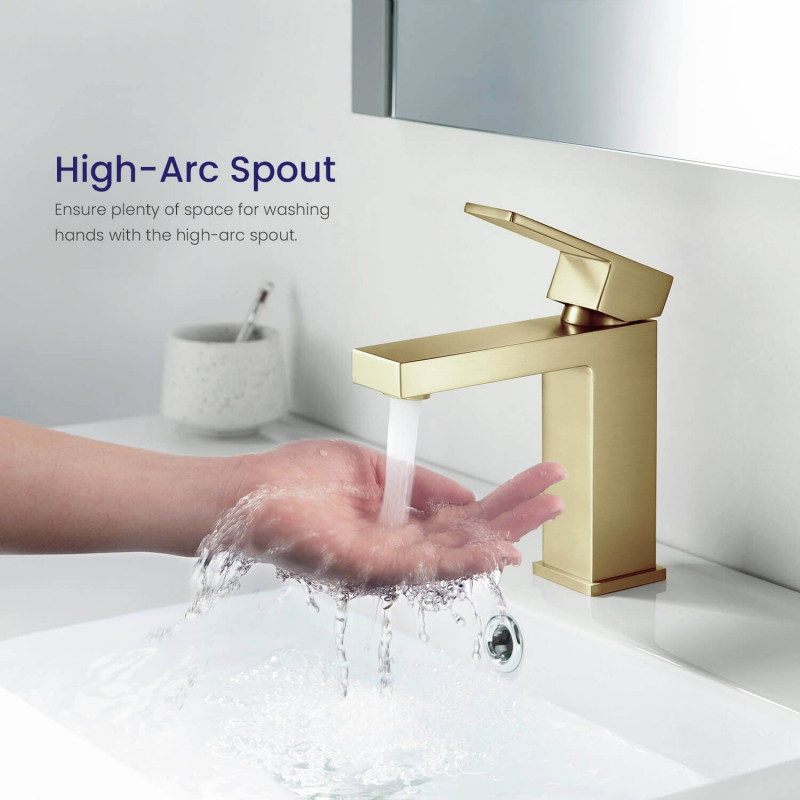 Смеситель для раковины Timo Selene 2061/17F Золото матовое