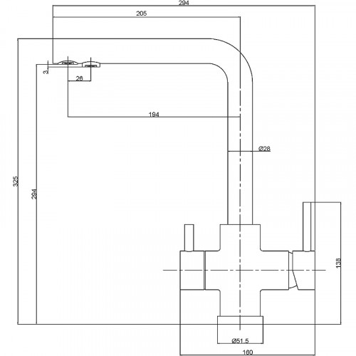 Смеситель для кухни Veragio Milano 30636 Черный матовый латунь