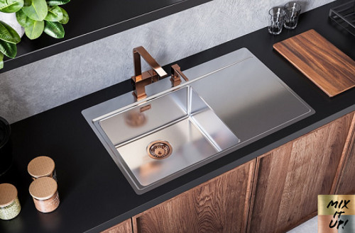 Кухонная мойка Alveus Pure 40L KMB-90 790x525 1103610 Брашированная сталь нержавеющая сталь встраиваемый