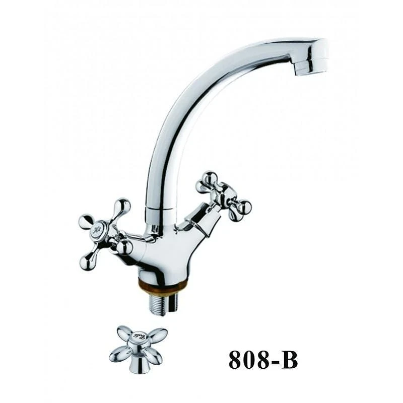 Смеситель для кухни D-Lin D153808-B цвет  Хром