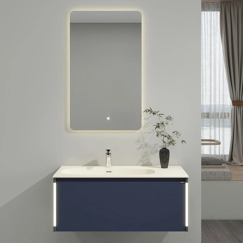 Тумба с раковиной Black&White Universe U945.1000 100 9451000 подвесная Dark Blue