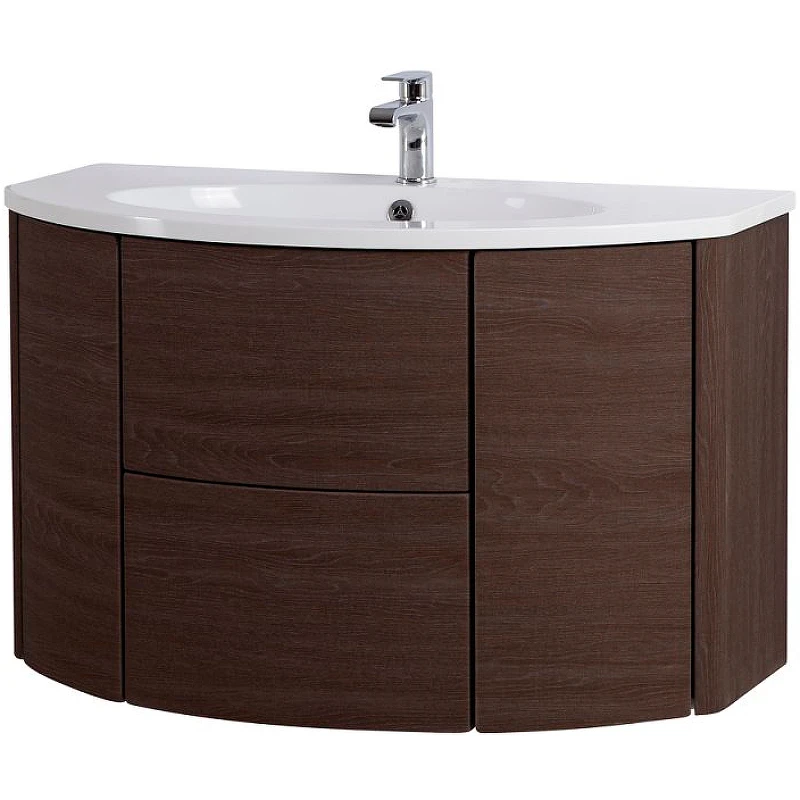 Тумба под раковину Cezares Eden 90 55070 подвесная Rovere scuro Soft МДФ / ЛДСП
