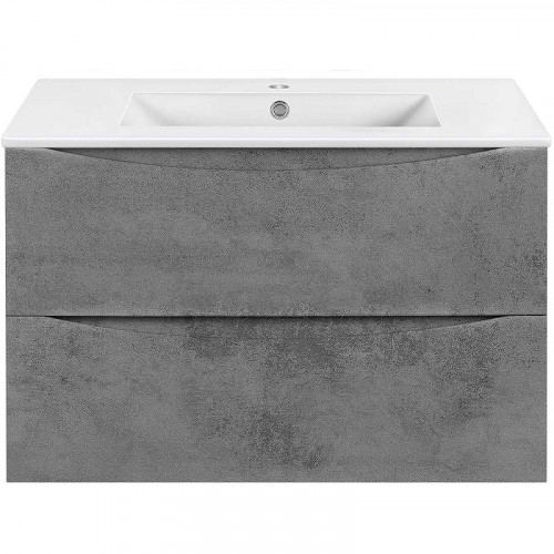 Тумба под раковину Vincea Mia Slim 80 VMC-2MC800S1BT подвесная Beton МДФ / ЛДСП