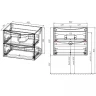 Тумба под раковину Vincea Mia Slim 80 VMC-2MC800S1BT подвесная Beton МДФ / ЛДСП