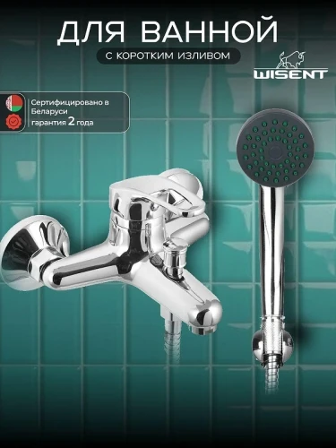 Смеситель для ванны Wisent WP30027 цвет Хром