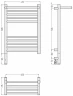 Электрический полотенцесушитель Сунержа Богема 3.1 с 1 полкой 60x40 032-6006-6040 цвет Матовое золото
