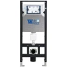 Комплект унитаза с инсталляцией WeltWasser AMBERG 506 + GELBACH 043 MT-WT + AMBERG RD-MT CR 10000011903 цвет Белый матовый с сиденьем Микролифт и клавишей смыва цвет Хром матовый