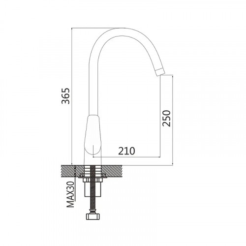Смеситель для кухни Shevanik S5053F цвет Белый