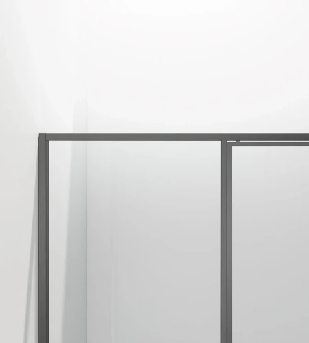 Душевая дверь Vincea Slim 120 VDP-4SL120CLGM профиль Вороненая сталь стекло прозрачное
