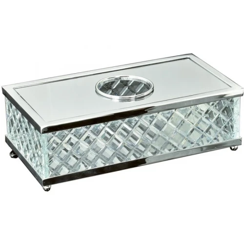 Салфетница Boheme Murano Cristal 10231 Хром