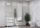 Шкаф пенал Roca The Gap 35 A857427806 подвесной Белый глянец
