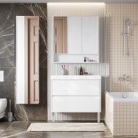 Тумба под раковину Aquaton Сканди 90 1A251901SD010 Белая МДФ / ЛДСП