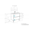 Тумба под раковину Aquaton Сканди 90 1A251901SD010 Белая МДФ / ЛДСП