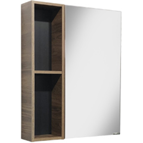 Зеркальный шкаф Comforty Штутгарт 60 00004151036 Дуб темно-коричневый МДФ / ЛДСП, стекло
