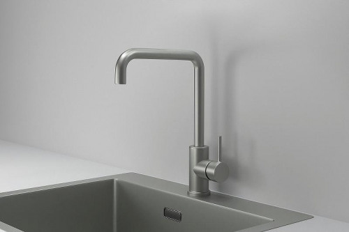 Смеситель для кухни Granula Kitchen Space 7110 цвет Сталь матовая