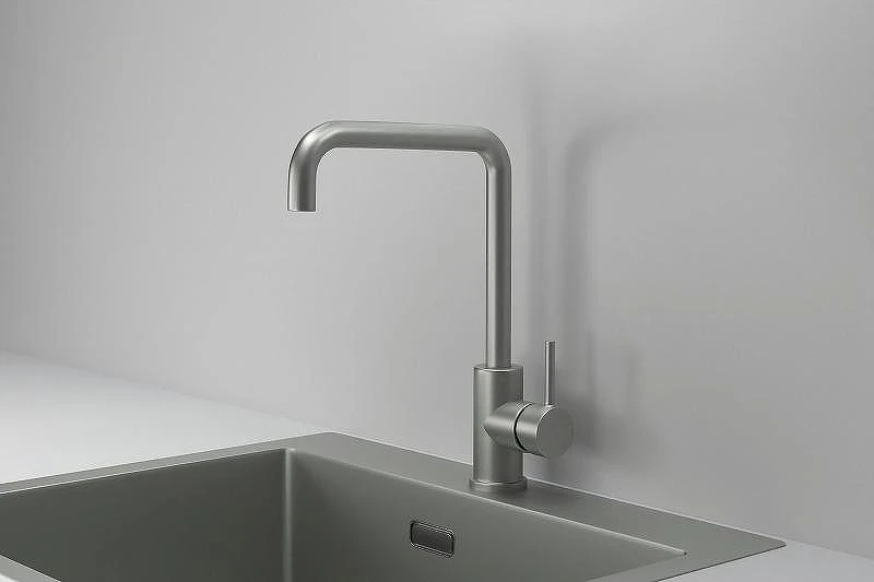 Смеситель для кухни Granula Kitchen Space 7110 цвет Сталь матовая