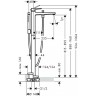 Смеситель для ванны Hansgrohe Metropol 32532700 Белый матовый