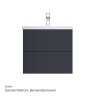 Тумба под раковину AM.PM Gem 60 M90FHX06022GM подвесная Графит матовый МДФ / ЛДСП