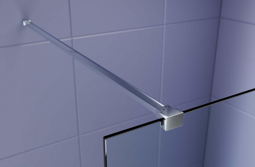 Душевая перегородка Aquatek Walk In 120 AQ.WI.120.3CH профиль Хром стекло прозрачное с матовой полосой