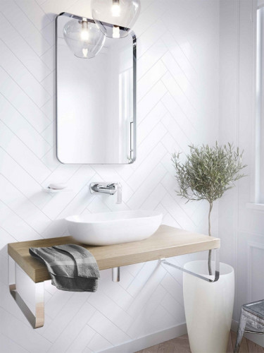 Смеситель для раковины Kludi Ameo 412440575 Хром латунь встраиваемый