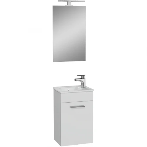 Комплект мебели для ванной Vitra Mia 40 R 75022 подвесной Белый глянцевый МДФ / ЛДСП