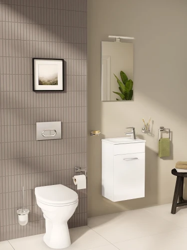 Комплект мебели для ванной Vitra Mia 40 R 75022 подвесной Белый глянцевый МДФ / ЛДСП