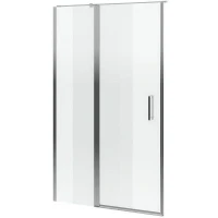 Душевая дверь Excellent Mazo 140 KAEX.3025.1S.1400.LP+KAEX.3025.1D.0650.LP (KAEX.3025.1D.0650.LP+KAEX.3025.1S.1400.LP) профиль Хром стекло прозрачное