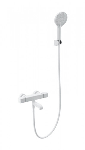 Смеситель для ванны Wonzon &amp; Woghand Stay WW-B2016-A1-MW с термостатом цвет Белый матовый