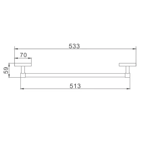 Полотенцедержатель D-Lin D251700 цвет Хром