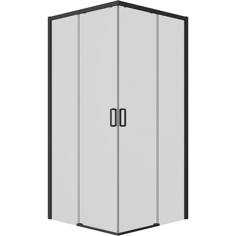Душевой уголок Ambassador Queen 90х90 11011203Black профиль Черный стекло прозрачное