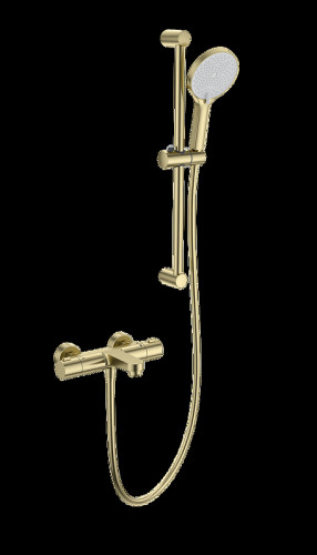 Смеситель для ванны Wonzon &amp; Woghand WW-C2018-A-BG с термостатом цвет Брашированное золото