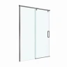 Душевая дверь BelBagno Soft Close-1 140 SOFT_CLOSE-1-BF-1-140-C-GM профиль Оружейная сталь стекло прозрачное