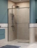 Душевая дверь BelBagno Soft Close-1 140 SOFT_CLOSE-1-BF-1-140-C-GM профиль Оружейная сталь стекло прозрачное
