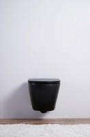 Унитаз Esbano Azalea ESUPAZALBM подвесной Черный матовый с сиденьем Микролифт фаянс подвесной